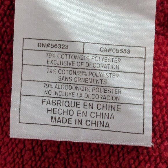 Nike Vintage Y2K Men's Red and White Full-Zip Hoodie - Size L - Picture 12 of 13